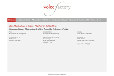 musikschule-voice-factory-fulda.de - Musikschule Schlüchtern