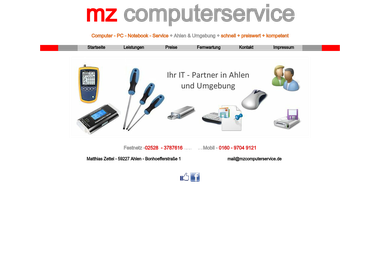 mzcomputerservice.de - Computerservice Ahlen