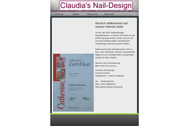 nails-by-claudia.de - Web Designer Schleiden