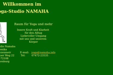 namaha.info - Yoga Studio Rottenburg Am Neckar