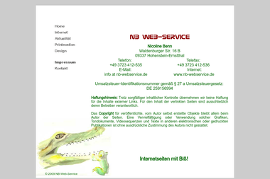 nb-webservice.de/html/impressum.html - Web Designer Hohenstein-Ernstthal