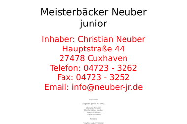 neuber-jr.de - Catering Services Cuxhaven