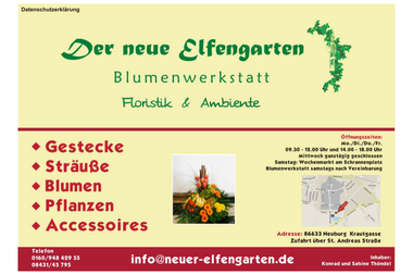 neuer-elfengarten.de - Blumengeschäft Neuburg An Der Donau