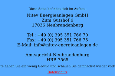 nitev-energieanlagen.de - Elektriker Neubrandenburg
