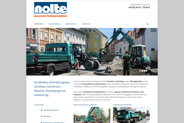 nolte-bau.de - Straßenbauunternehmen Warburg