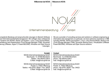 nova-gmbh.de - Unternehmensberatung Offenburg