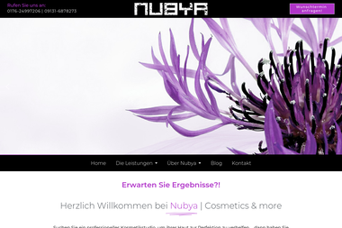 nubya-beauty.eu - Kosmetikerin Erlangen