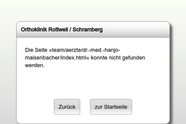 orthoklinik-rottweil.de/team/aerzte/dr.-med.-hanjo-maisenbacher/index.html - Dermatologie Rottweil