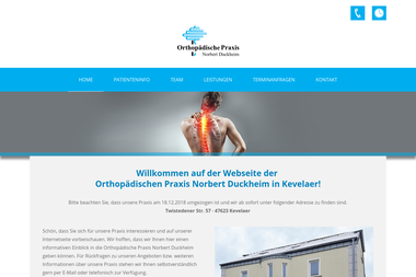orthopaedie-duckheim-kevelaer.de - Dermatologie Kevelaer