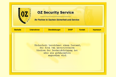 oz-security-service.de - Sicherheitsfirma Oschatz