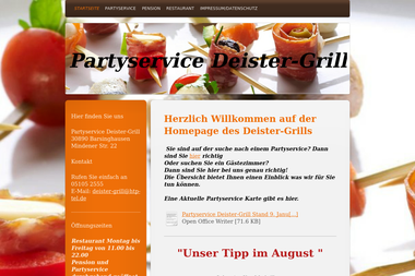 partyservice-deister-grill.de - Catering Services Barsinghausen
