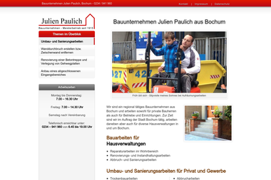 paulich-bau.de - Tiefbauunternehmen Bochum