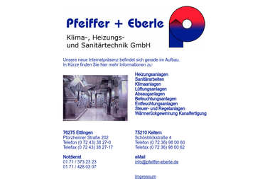 pfeiffer-eberle.de - Klimaanlagenbauer Ettlingen