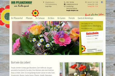 pflanzenhof-nb.de - Blumengeschäft Neubrandenburg