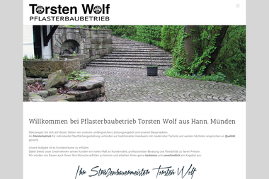 pflasterbau-wolf.de - Straßenbauunternehmen Hann. Münden