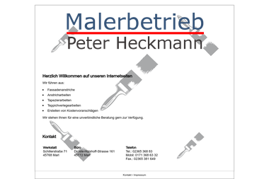 p-heckmann.de - Malerbetrieb Marl