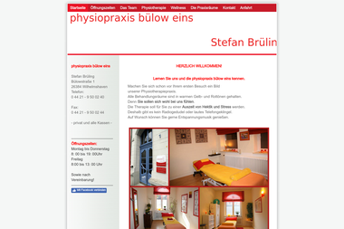 physiopraxis-buelow-eins.de - Masseur Wilhelmshaven