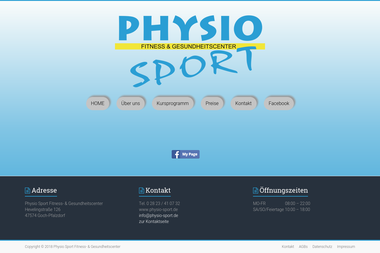 physio-sport.de - Personal Trainer Goch