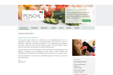 poeschl-catering.de - Catering Services Eichstätt