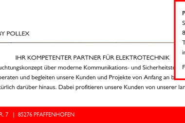 pollex-elektrotechnik.de - Elektriker Pfaffenhofen An Der Ilm
