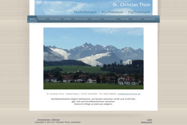 praxis-dr-thum.de - Psychotherapeut Sonthofen