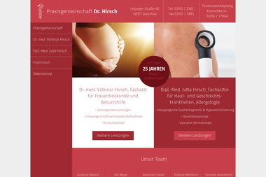 praxisgemeinschaft-hirsch.de - Dermatologie Glauchau