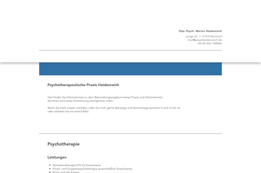 praxisheidenreich.de - Psychotherapeut Wunstorf