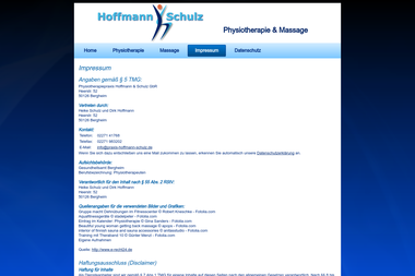 praxis-hoffmann-schulz.de/impressum.html - Masseur Bergheim