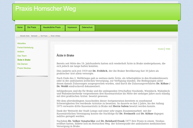praxis-hornscherweg.de/joomla/index.php/die-praxis/aerzte-in-brake - Dermatologie Lemgo