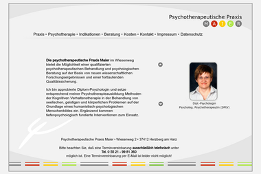 praxis-maier.eu - Psychotherapeut Herzberg Am Harz