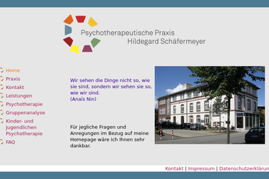 praxis-schaefermeyer.de - Psychotherapeut Nordhorn