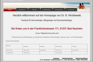 praxis-wroblewski.de - Dermatologie Bad Nauheim