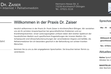praxis-zaiser.de - Dermatologie Kirchheim Unter Teck
