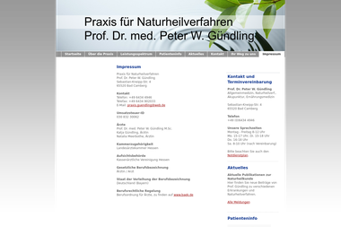 prof-guendling.de/impressum - Dermatologie Bad Camberg