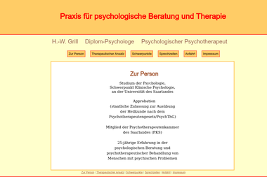 psychologischepraxisgrill.de - Psychotherapeut Homburg