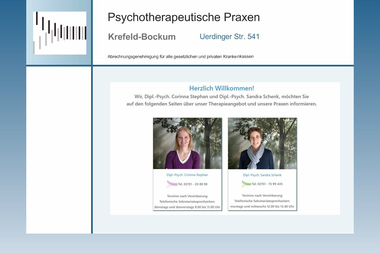psychotherapeutische-praxen-krefeld-bockum.de - Psychotherapeut Krefeld