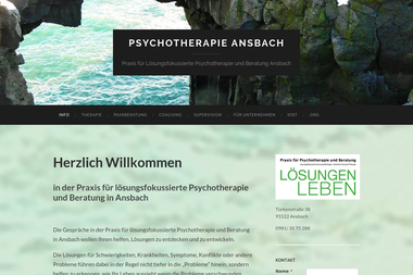 psychotherapie-ansbach.org - Psychotherapeut Ansbach