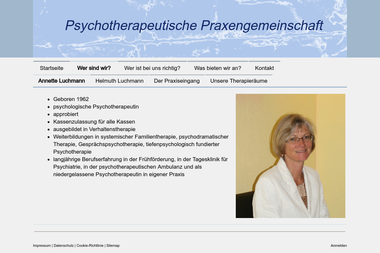 psychotherapie-bad-wildungen.de/wer-sind-wir/annette-luchmann - Psychotherapeut Bad Wildungen