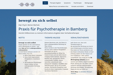 psychotherapie-bewegt.de - Psychotherapeut Bamberg