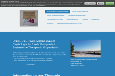 psychotherapie-clauser.de - Psychotherapeut Senftenberg