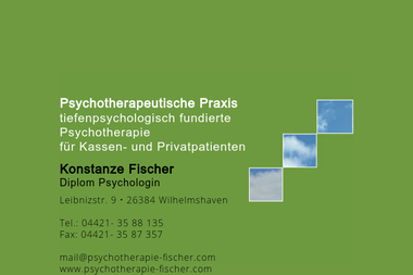 psychotherapie-fischer.com - Psychotherapeut Wilhelmshaven