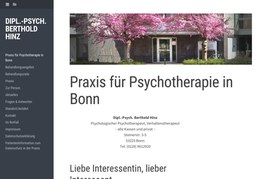 psychotherapie-hinz.de - Psychotherapeut Bonn