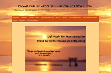 psychotherapie-hutschenreuther.de - Psychotherapeut Sonneberg