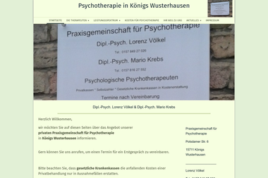psychotherapie-in-kw.de - Psychotherapeut Königs Wusterhausen
