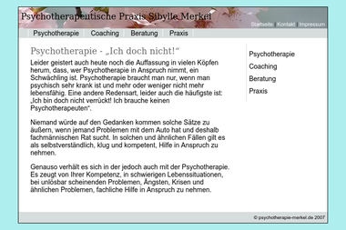 psychotherapie-merkel.de - Psychotherapeut Alzey