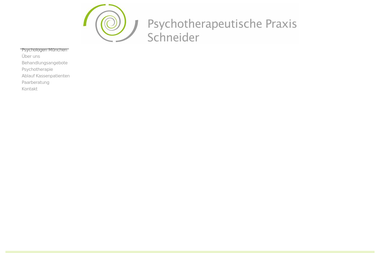 psychotherapieschneider.de - Psychotherapeut München