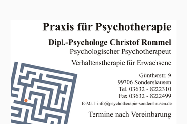 psychotherapie-sondershausen.de - Psychotherapeut Sondershausen