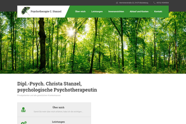psychotherapie-stanzel.de - Psychotherapeut Bückeburg