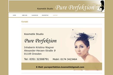pure-perfektion.de/kontakt.html - Kosmetikerin Dresden