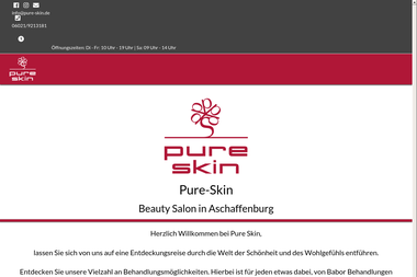 pure-skin.de - Kosmetikerin Aschaffenburg